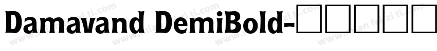 Damavand DemiBold字体转换